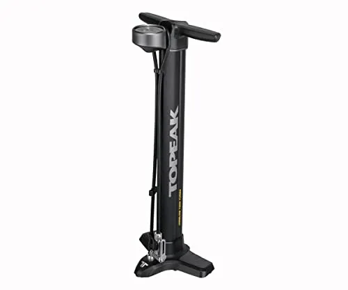 Topeak Joe Blow Twin Turbo Fußpumpe für Erwachsene, Unisex, Schwarz, Einheitsgröße