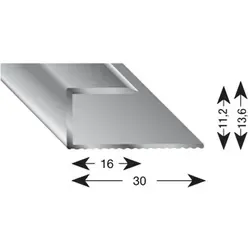 Alu-Gleitabschlussprofile für Parkett und Laminat