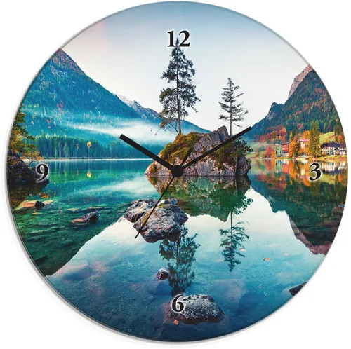 ARTland Glas Wanduhr Funkuhr von ARTland