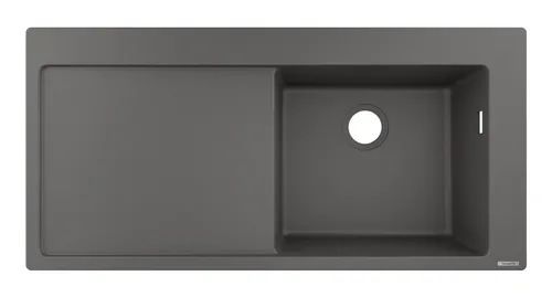 Einbauspüle 450 S514-F450 graphitschwarz mit Abtropffläche von Hansgrohe