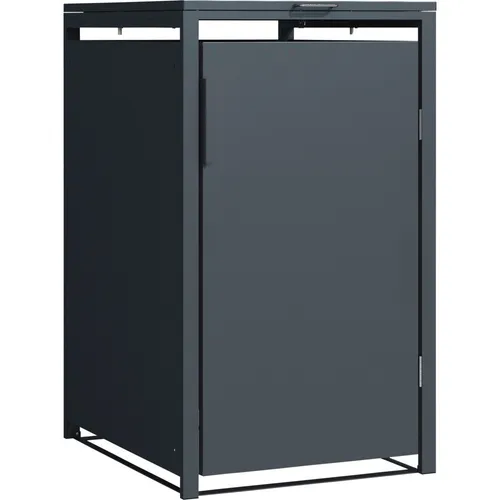 Mülltonnenbox 240L aus Stahl in Anthrazit – Moderne Mülltonnenverkleidung