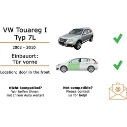 Kenwood S1766 Einbau Lautsprecher Boxen Paket für VW Touareg I (2002-2010)