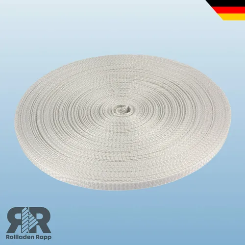 50m Rolladengurt Rollladen Rolladen Gurtband Mini 14mm Farbe grau Rollogurt