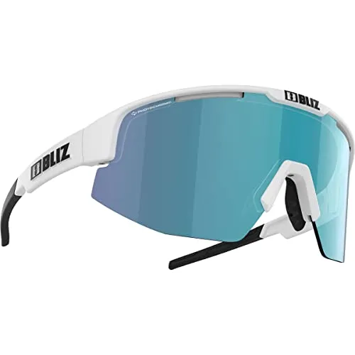 Bliz Matrix Photochromic Sportbrille - One Size, Weiss - Sportbrillen mit selbsttönender, beschlagfreier Scheibe für optimalen Komfort und Sicht bei allen Lichtverhältnissen.