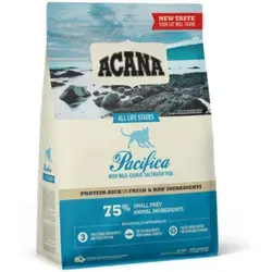ACANA Pacifica Cat 1,8kg - Getreidefreies Katzenfutter, reich an fangfrischem Lachs und Hering, ideal für gesunde Ernährung und glückliche Katzen.