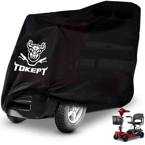 Tokept 210D wasserdichte Abdeckung für Elektromobile, Schwarz
