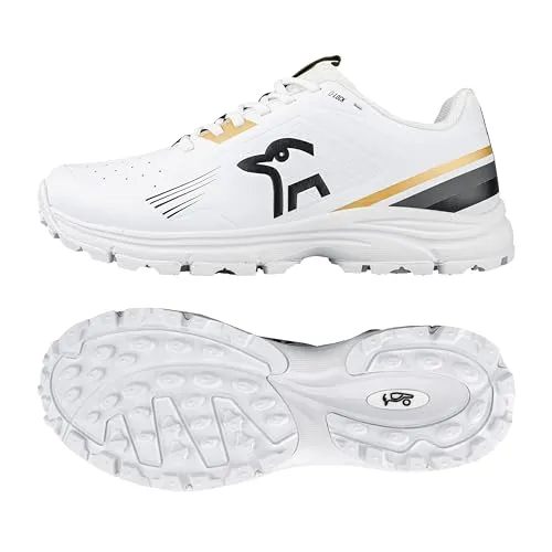 Kookaburra KC 3.0 Cricketschuh mit Gummisohle, Gold/Schwarz