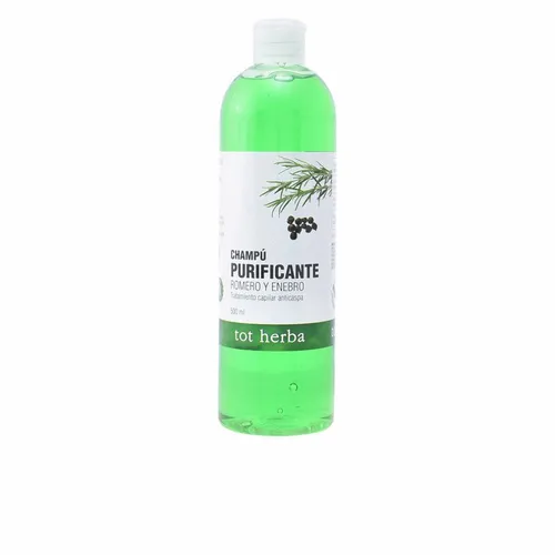 Tot Herba Shampoo Reinigungs Rosmarin und Wacholder - Intensives Reinigungsshampoo (500 ml) für eine gesunde Kopfhaut und schönes Haar. Mit Rosmarin und Wacholder für eine erfrischende Pflege. Ideal für alle, die Schuppen effektiv bekämpfen möchten.