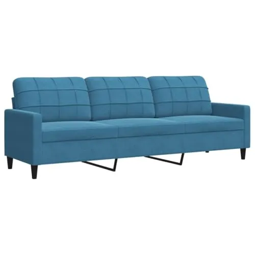 Sitzer Sofa Samt Bett modernes Design - Sofas & Sessel – Stilvolles hellgraues Chaiselongue mit modernem Retro-Design, perfekt für Ihr Wohnzimmer und bietet hohen Komfort.