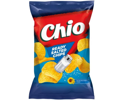 Chio Knabberei, Chio Ready Salted Chips gesalzen glutenfrei vegetarisch vegan 150g