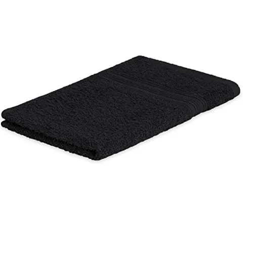 EXKLUSIV HEIMTEXTIL Frottier Handtücher Gästehandtuch 30 x 50 cm Schwarz 500 g