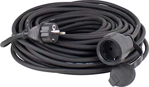 as - Schwabe Gummi-Verlängerungsleitung 230 V / 16 A – 33 m IP44 Kabel - Verlängerungskabel für drinnen und draußen: 33 m lang, schützt gegen Schmutz und Spritzwasser. Ideal für Baustellen und landwirtschaftliche Anwendungen. Hochwertige Qualität für zuverlässige Stromversorgung.