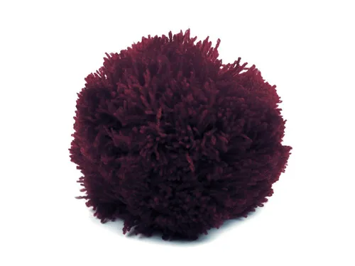 maDDma Pompon 2 Bommeln / Wollbommeln / Pompons, pflaume