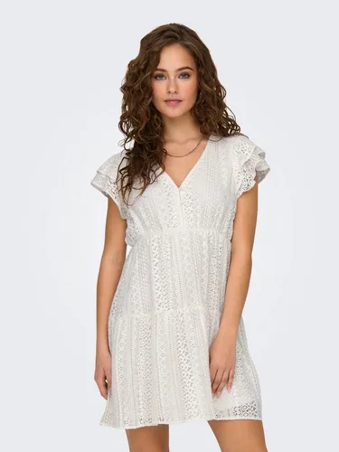 ONLY Onlhelena Lace Capsl Dress WVN Noos - Elegantes Sommerkleid für Damen von ONLY, mit zartem Spitzenbesatz für einen femininen Look.