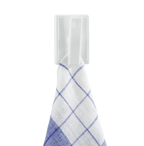 WENKO 4412010100 Klemmhaken, 2-er Set, weiß