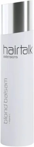 Hairtalk Blond Balsam 250 ml - Haarlotion für Blondtöne - Haarpflege für Blond-Farbtöne mit Vitamin C, schützt und pflegt Extensions, hält sie geschmeidig und verhindert Verfärbungen.