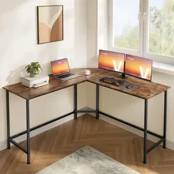 VASAGLE L-förmiger Schreibtisch 140 cm - Platzsparender Computertisch für Homeoffice und Gaming - Optimaler Platz für kreative Köpfe: Der L-förmige Schreibtisch bietet mit 140 x 140 cm großzügige Arbeitsfläche für bis zu 4 Monitore. Robuste Bauweise und einfache Montage garantieren Funktionalität und Stil im Büro.