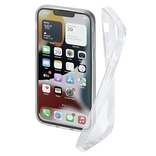 Hama Handyhülle für Apple iPhone 14 „Crystal Clear“ (durchsichtige iPhone 14 Hülle aus TPU, Flexible Schutzhülle, Handyschutz mit Anti-Rutsch-Oberfläche) transparent