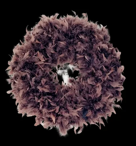 Federkranz Dekokranz FEDERN braun 50-55cm