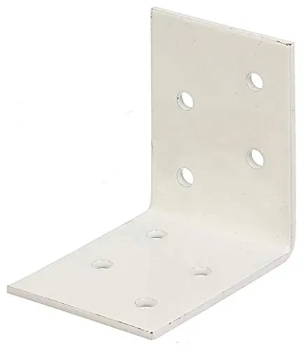 Alberts 846497 Winkelverbinder | 50er Set verzinkt und kunststoffbeschichtet - Stütze mit hoher Korrosionsbeständigkeit, ideal für langlebige Konstruktionen im Innen- und Außenbereich.