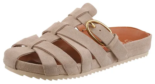 VERBENAS MAVEN SERRAJE Pantolette – Modischer Sommerschuh mit verstellbarer Schnalle in Beige