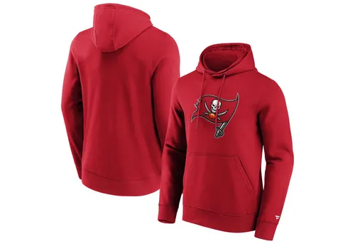 Fanatics Hoodie Tampa Bay Buccaneers - Primärlogo in Rot, Größe XL - Herren-Sweatshirts aus 80% Baumwolle und 20% Polyester, ideal für Fans der Tampa Bay Buccaneers, bequem und stylisch.