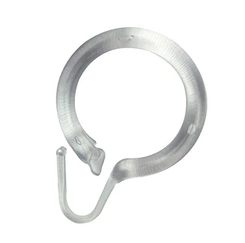 Duschvorhangring, Duschmantelring, 12 Stück, transparent