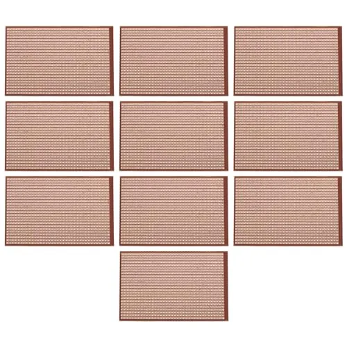 OTOTEC 10 Stück Einseitige Prototypenplatine 64mm x 95mm PCB Einseitiges Loch Bakelit Platine für DIY-Lötarbeiten Elektronische Projekte Praxistestschaltung