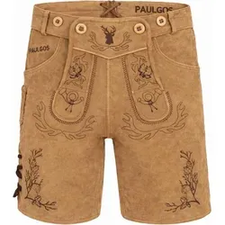 Produktbild PAULGOS Herren Trachten Lederhose Kurz