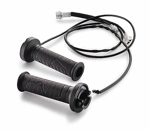 KTM Heizgriff-Set für 1290 Super Duke & Adventure R/S - Lenkergriffe für warme Hände bei jedem Wetter, mit 4-stufiger Temperatureinstellung und einfacher Bedienung über den Menüschalter am Lenker.
