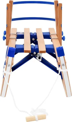 vidaXL Klappschlitten mit Rückenlehne 119 cm aus Holz