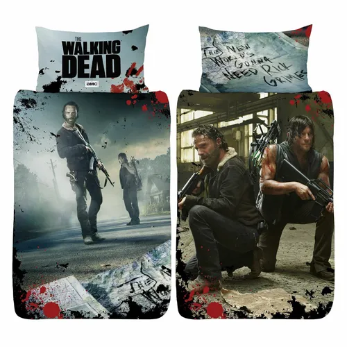 The Walking Dead Bettbezug Set Neu Welt Einzel Bettwäsche Wendbar