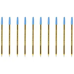 Staedtler Noris® Stift - Kugelschreiber in hellblau mit langer Messingmine, sechskantigem Gehäuse, hellblau, 10 Stück