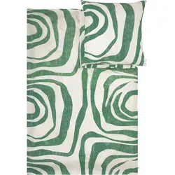 s.Oliver Satinbettwäsche 2-teilig in Grün in grün von s.Oliver