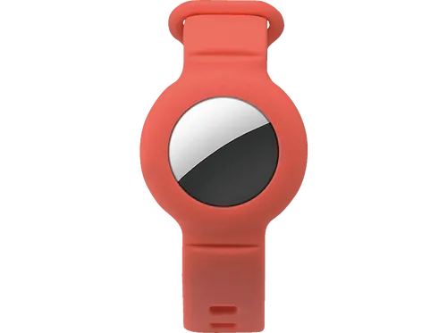 ISY IAT-4000-RO AirTag Silikonarmband für Kinder in orange