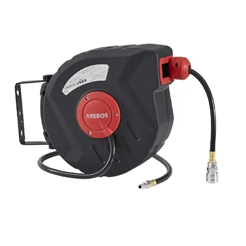 Arebos Druckluftschlauch Aufroller 10 m