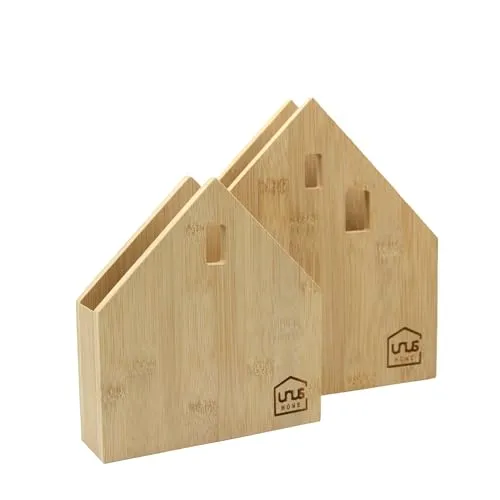 UNUS Serviettenhalter Serviettenständer Serviettenhaus in Hausform als 2er Set groß und klein