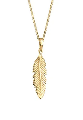 Elli Halskette Damen Feder Anhänger Boho Festival in 925 Sterling Silber - Elegante Halskette aus 925 Sterling Silber mit stilvollem Feder-Anhänger. Handgefertigt und anlaufgeschützt, ideal für trendbewusste Frauen und als perfektes Geschenk.
