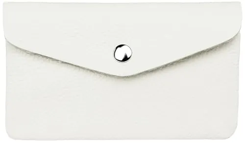 Caspar Echt Leder Geldbeutel Damen Portemonnaie mittelgroße Geldbörse mit Reißverschluss & Druckknopf