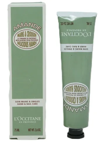 L'Occitane Avande Delicious Hands Hand- und Nagelpflege 75 ml - Hochwertige Handpflege mit Lavendelduft, ideal für die tägliche Pflege. Zieht schnell ein und sorgt für geschmeidige Hände. Perfekt für unterwegs! Kategorie: Lotion & Feuchtigkeitscremes.
