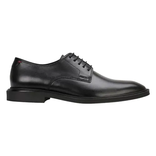 HUGO Gryff Derb It Lederschuhe für Herren - Schwarz (43) - Elegante Herrenschuhe aus hochwertigem Leder mit klassischem Schnürverschluss. Ideal für Arbeit und Freizeit, bieten sie Komfort und Stil für jeden Anlass.
