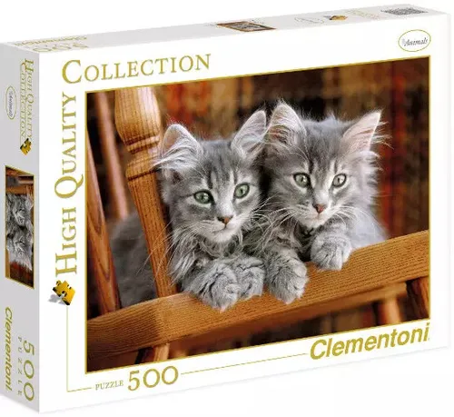 Clementoni 30545 Kätzchen Puzzle 500 Teile - Buntes Geschicklichkeitsspiel für die ganze Familie, fördert Denkvermögen und Konzentration ab 14 Jahren