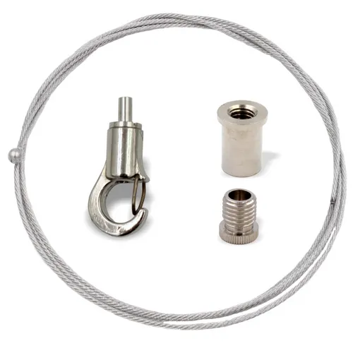 Abhängeset mit kleinem Haken für kleine Lasten, Drahtseil Ø1,0mm, Länge 5000mm