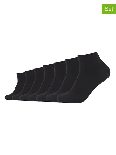 camano 7er-Set: Socken in Schwarz, Größe 43-46, Damen