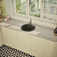 Schock Einbauspüle Manhattan R-100 A Onyx von Schock