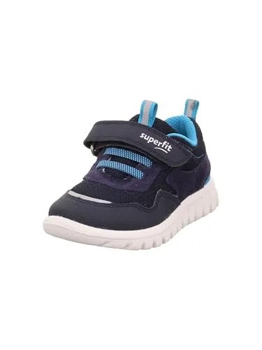 Superfit Jungen Sport7 Mini Sneaker, Blau Türkis 8010, 21 EU Weit