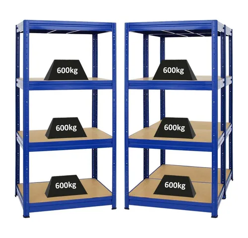 PROREGAL® Schwerlastregal MegaDeal DINO - 3-tlg. Lagerregal für extreme Lasten - Robustes Schwerlastregal aus Stahl mit 4 verstellbaren Fachböden, ideal für Werkstatt und Lager. Hohe Traglast von bis zu 600 kg pro Fachboden, einfache Steckmontage für flexible Einsatzmöglichkeiten.