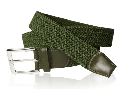 FRONHOFER Flechtgürtel 17989 (1-St) elastischer Stoffgürtel dehnbarer Übergrößen XXL Schwarz Stretchgürtel