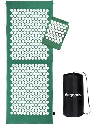 LifeGoods Akupressurmatte XL Mit Kissen von LifeGoods