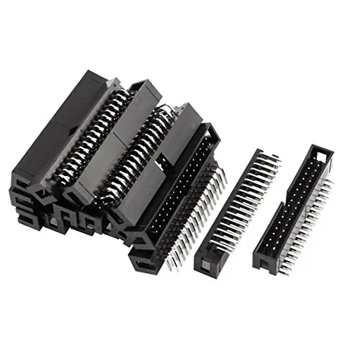 sourcing map 16pcs 2x17 34-Nagel Recht Winkel Box Kopf Verbinder IDC Außensteckdose 2,54mm DE de